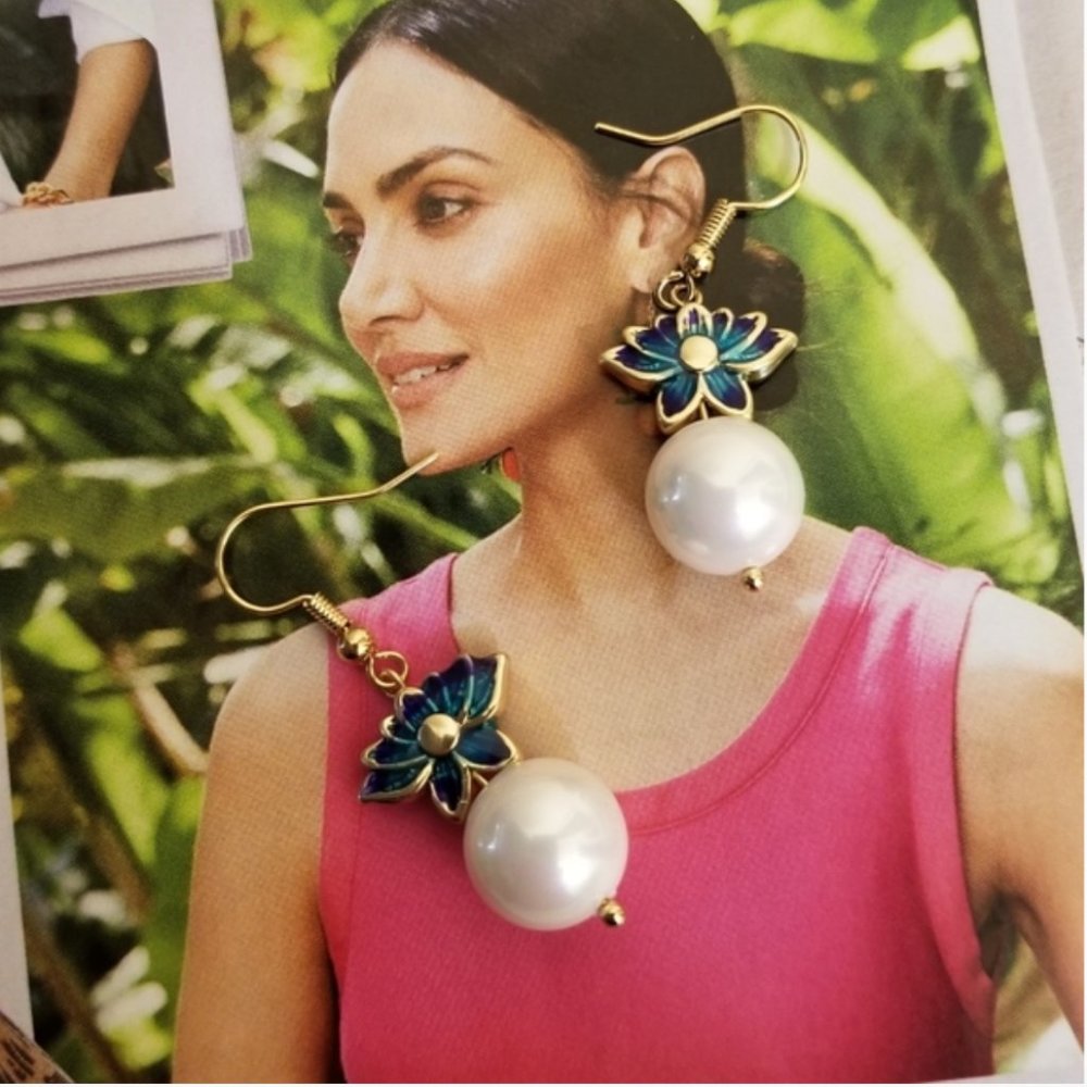NEW Spiritual Lotus Flower Earrings - Picture 9 of 14
